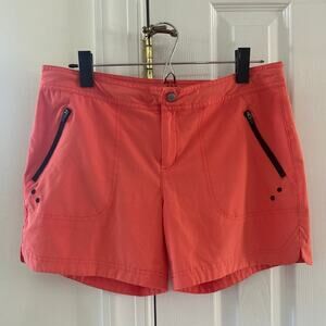 Title 9 Rogue Stretch Nimlene UPF 50 "Tangerine" Coral Pink Athletic Shorts